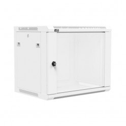 CAYMON WPR409R/W 19” wall mount rack - 9 units - 450mm depth - Removable back White version